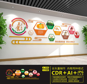 創意食堂文化墻設計 賦予空間生活的溫度與詩意